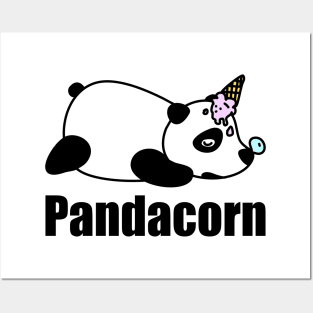 Panda Unicorn Pandacorn Funny Gift Love Pandas Kawaii Posters and Art
